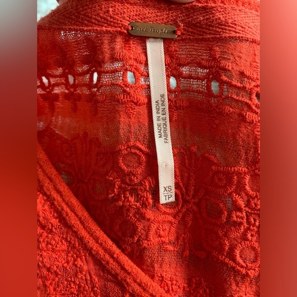 Excellent Condition, Free People "Parisian Nights" Long Sleeve Waffle Top, Sz XS - Picture 8 of 9